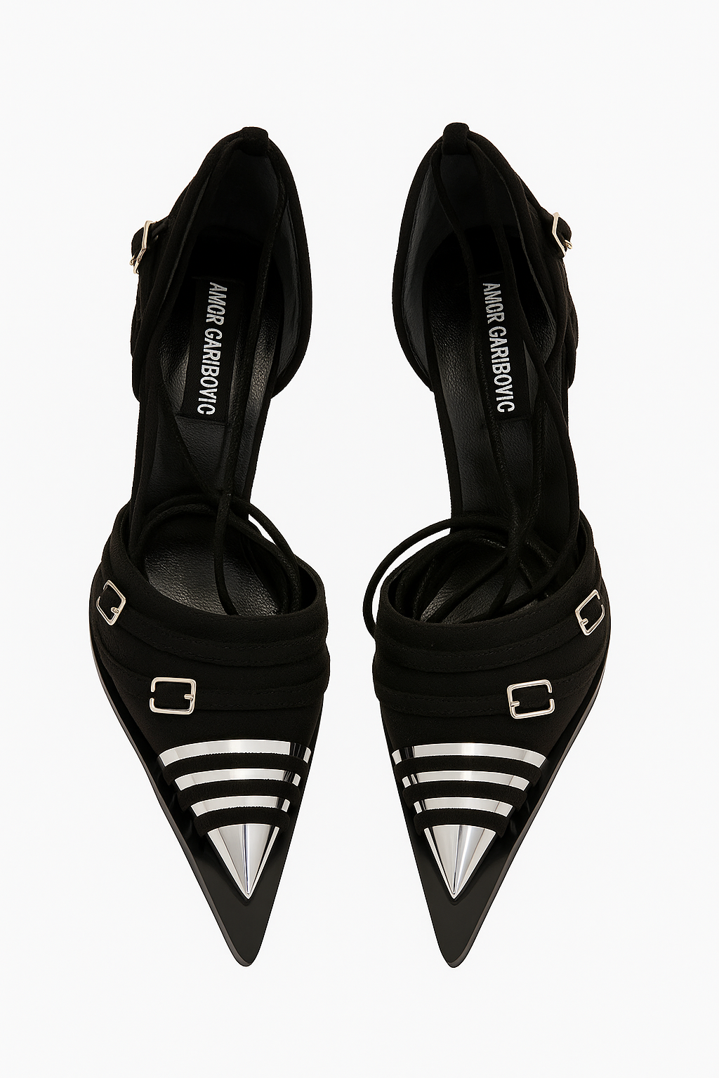 Criss Cross Black Pumps